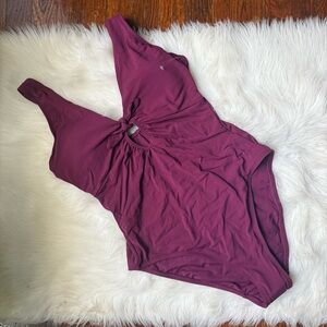 Robin Picconne One Piece Swimsuit NWOT Burgundy Wine